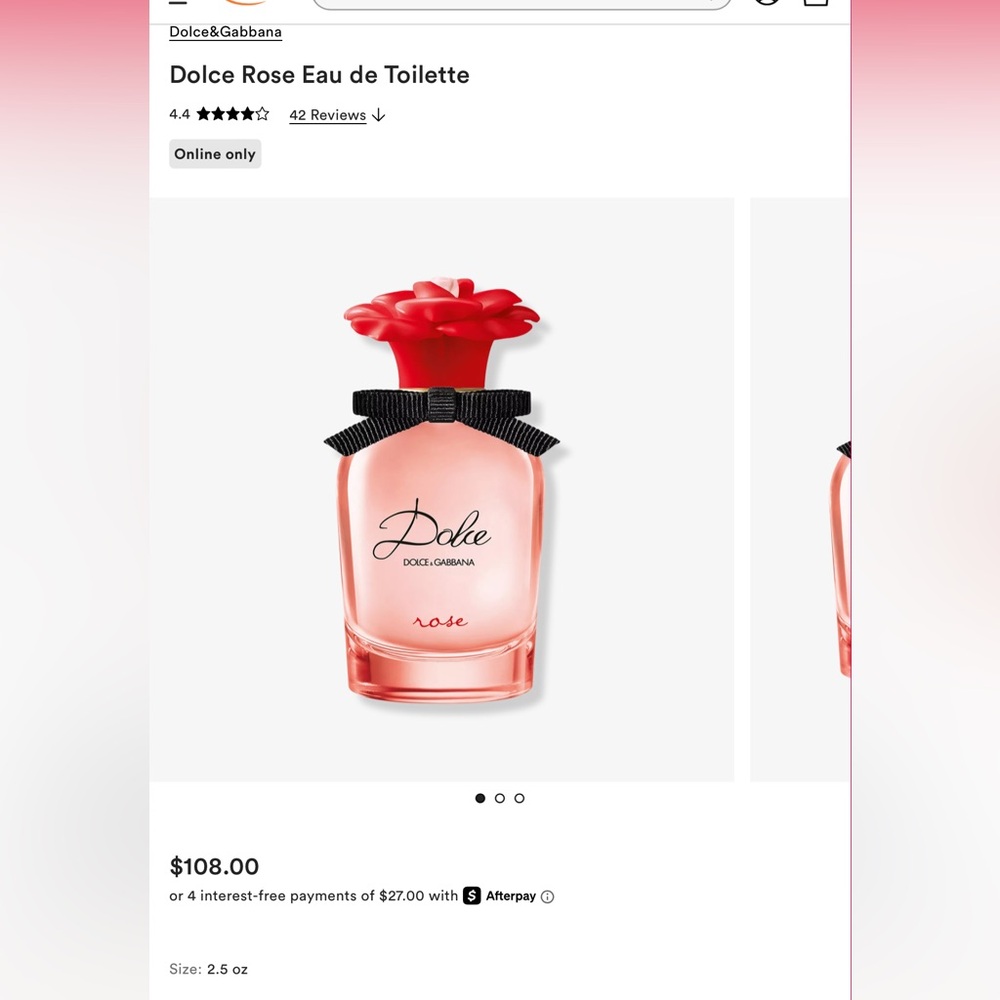 Dolce & Gabbana Rose Perfume - Picture 4 of 5